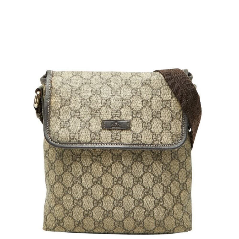 Gucci GG Supreme Shoulder Bag Beige